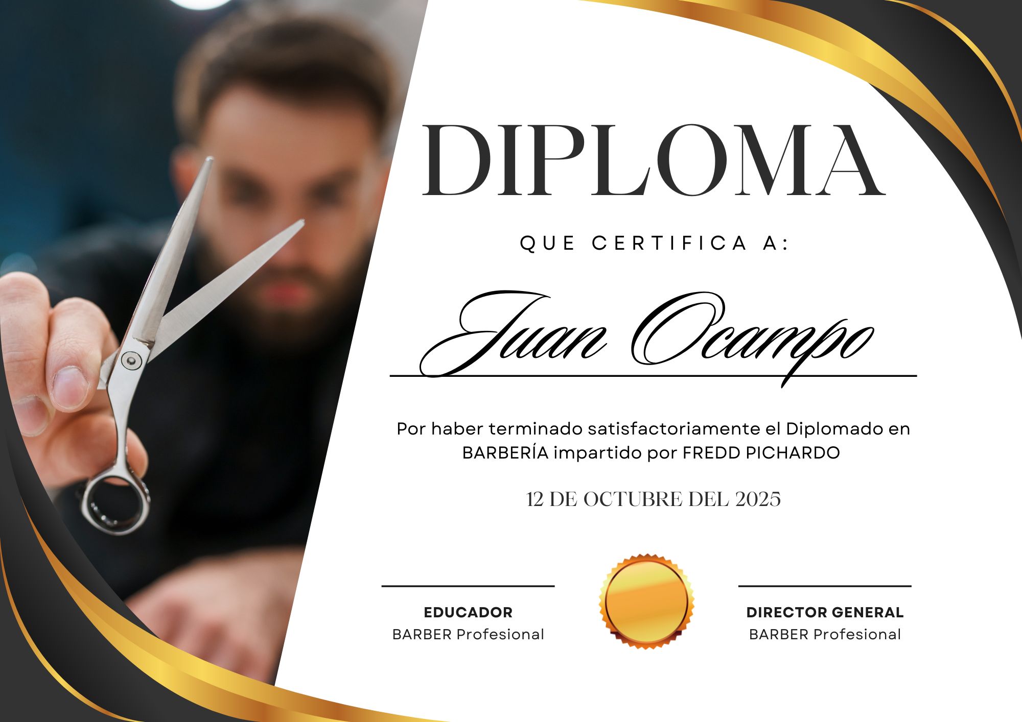 Diploma Barberia